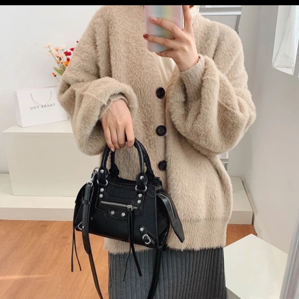 Women's Bag  Tote Street Trend Biker Bag Casual With One Shoulder Crossbody Bag